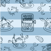 Dancing Fish Stripe Tray